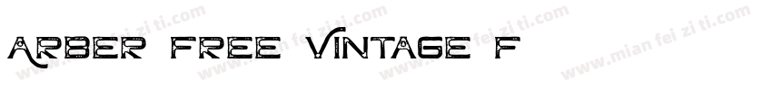 Arber Free Vintage F字体转换